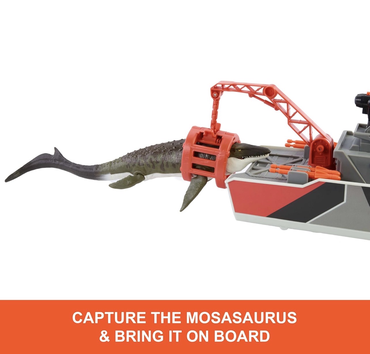 Barco de rescate de Mosasaurus con misiles y vehículos - Imagen 3