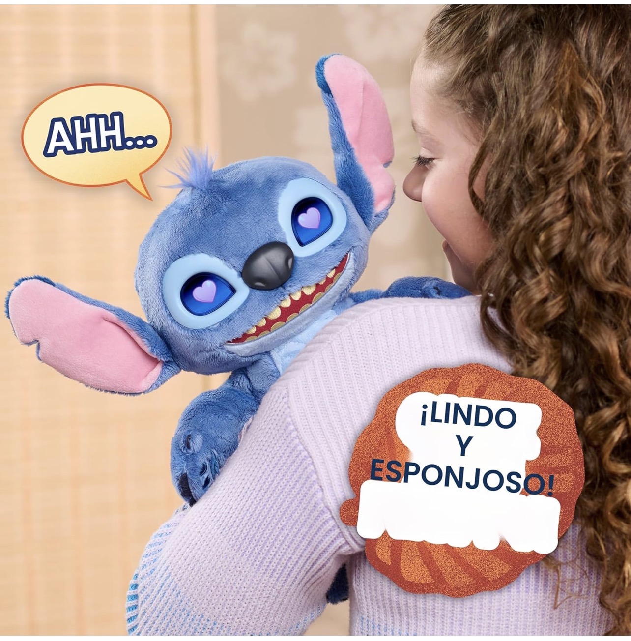 Stitch muñeco interactivo con 50 reacciones y sonidos. Ojos pantalla led - Imagen 2