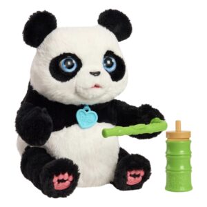 FurReal Coco el oso panda con sonidos, se desplaza girando y come