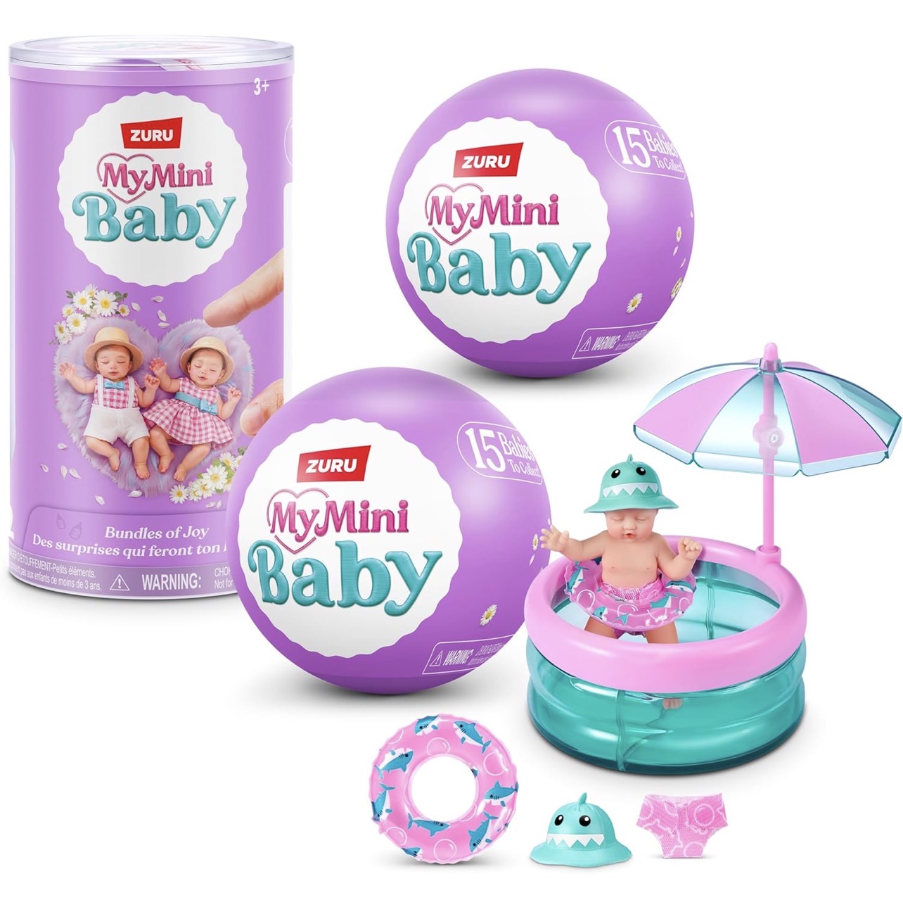 My mini baby serie 2 Pack x2 Cápsulas sorpresa con bebé y accesorios