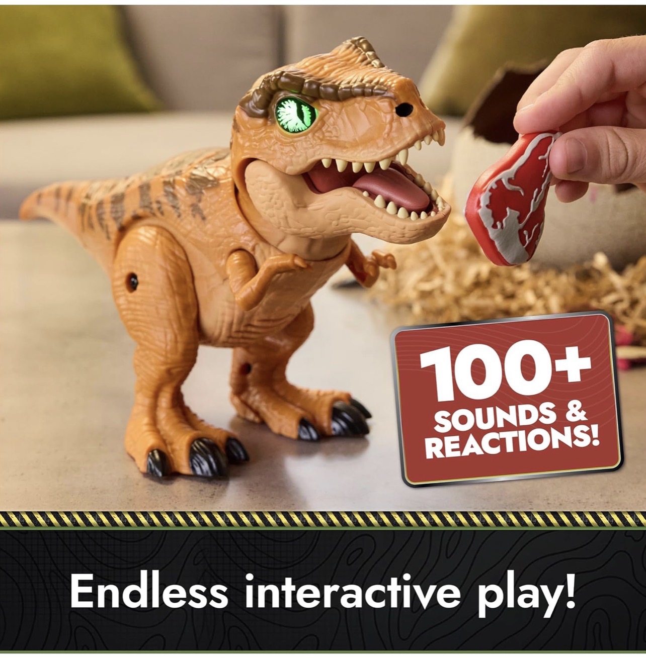 Dinosaurio a control remoto con 100 reacciones y eclosiona de huevo - Imagen 6