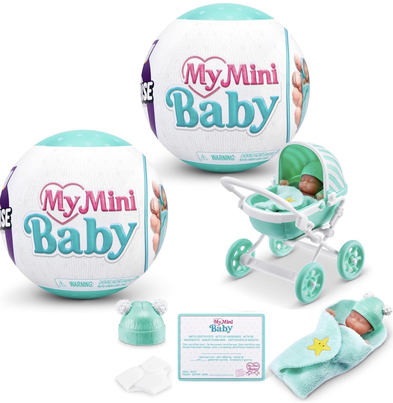 My mini baby serie 1 Pack x2 Cápsulas sorpresa con bebé y accesorios