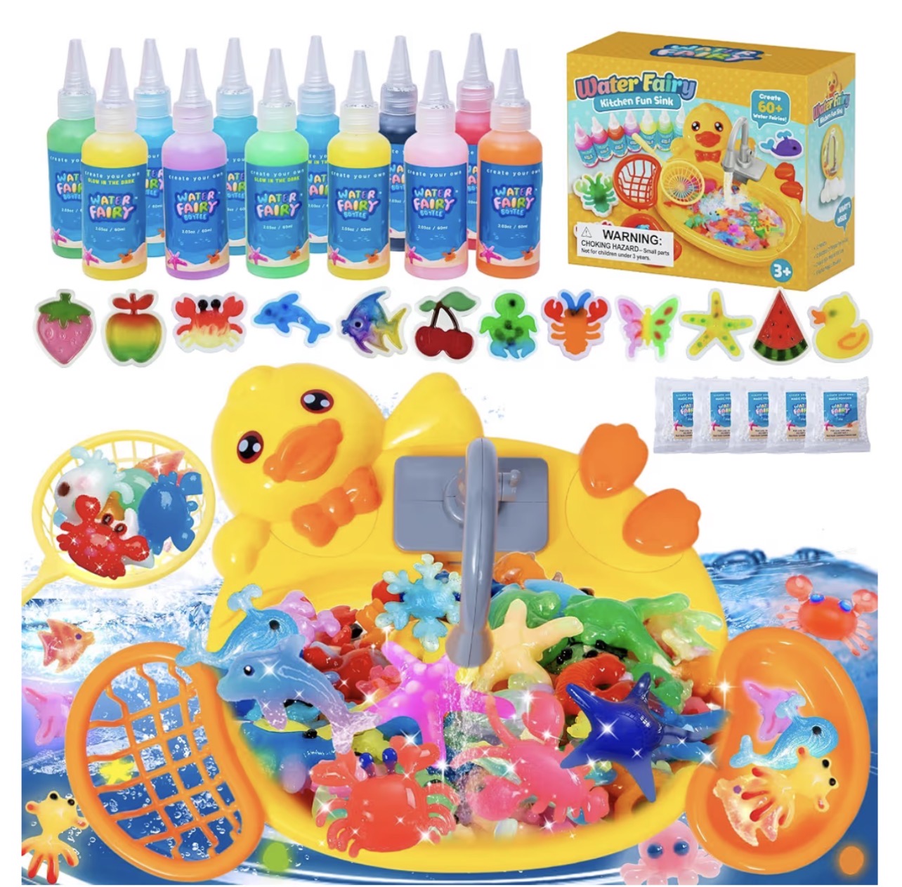 Magic Water elf kit para hacer squishy con lavadero de pato