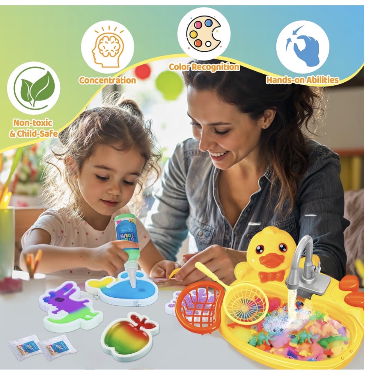 Magic Water elf kit para hacer squishy con lavadero de pato - Imagen 2